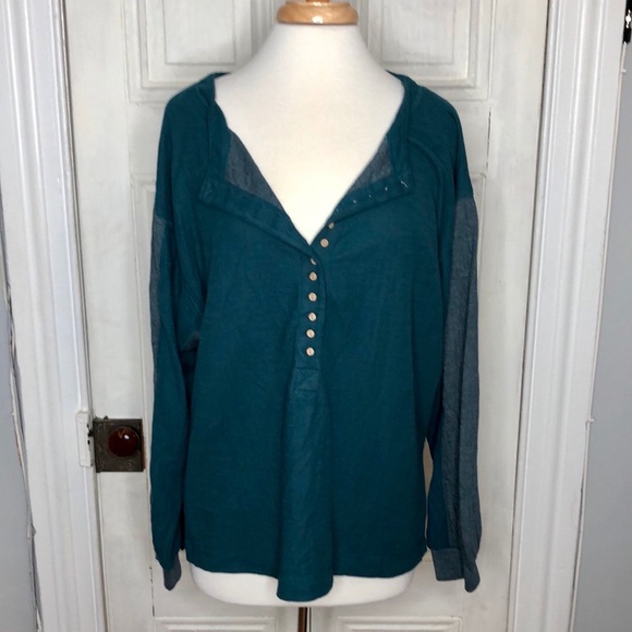 🌈FREE PEOPLE BACK AT IT HENLEY🌈NWOT - Picture 4 of 10